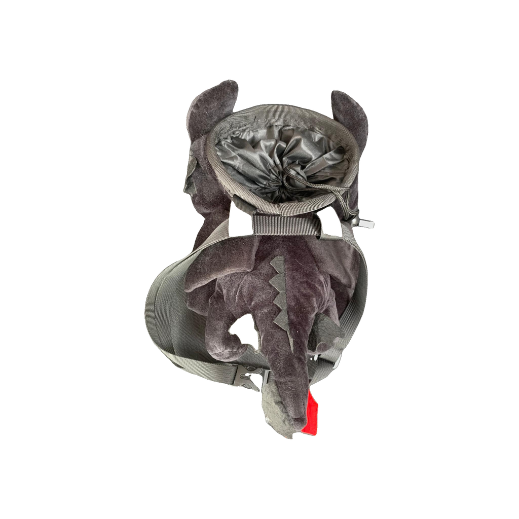Toothless plush chalk bag